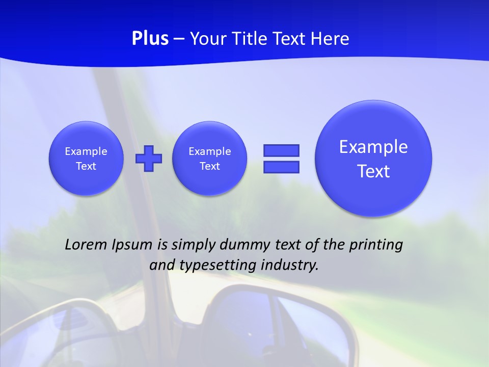 Zoom Blurred Accelerated PowerPoint Template