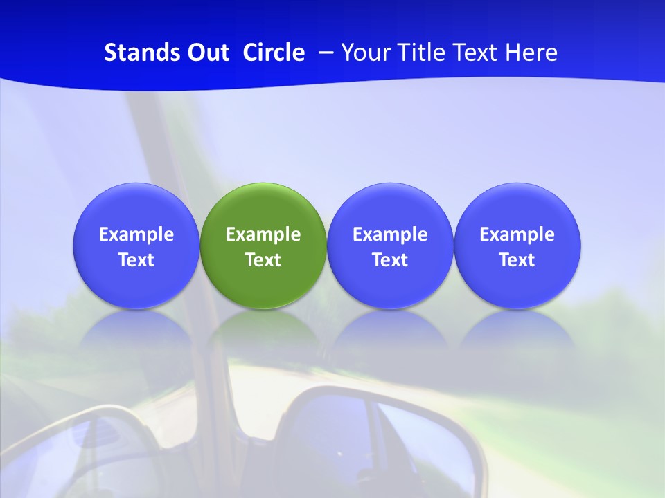 Zoom Blurred Accelerated PowerPoint Template