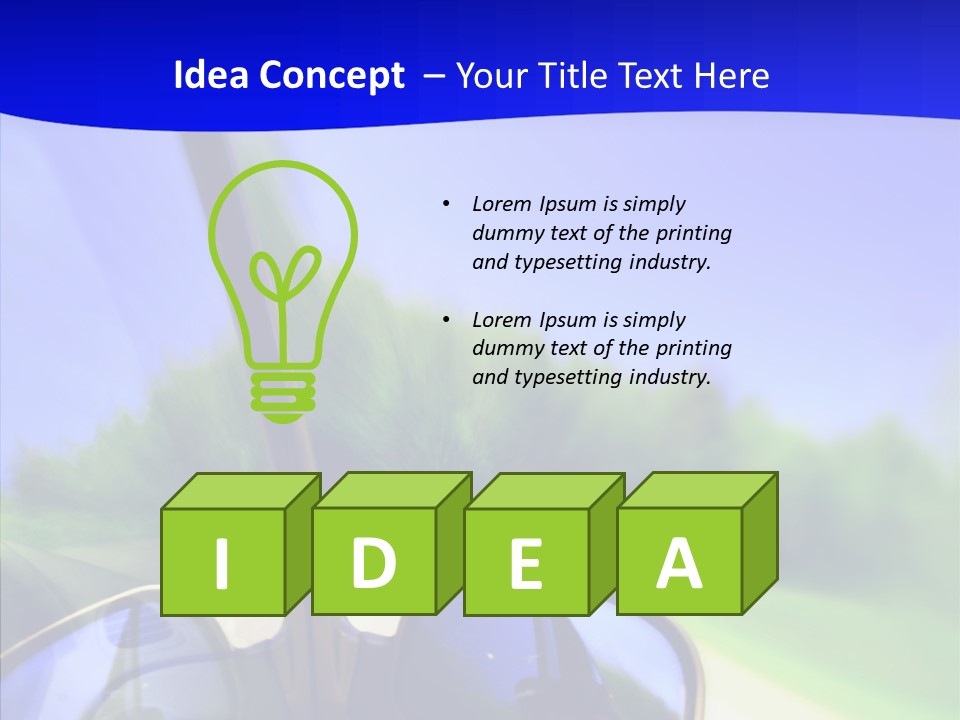 Zoom Blurred Accelerated PowerPoint Template