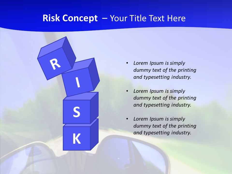 Zoom Blurred Accelerated PowerPoint Template