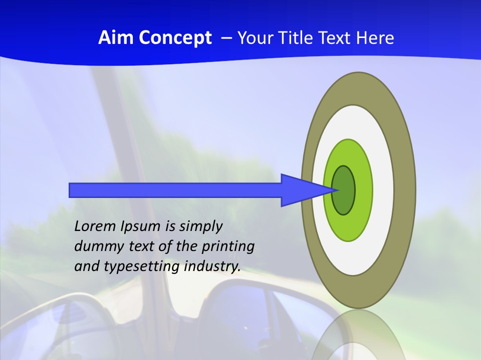 Zoom Blurred Accelerated PowerPoint Template