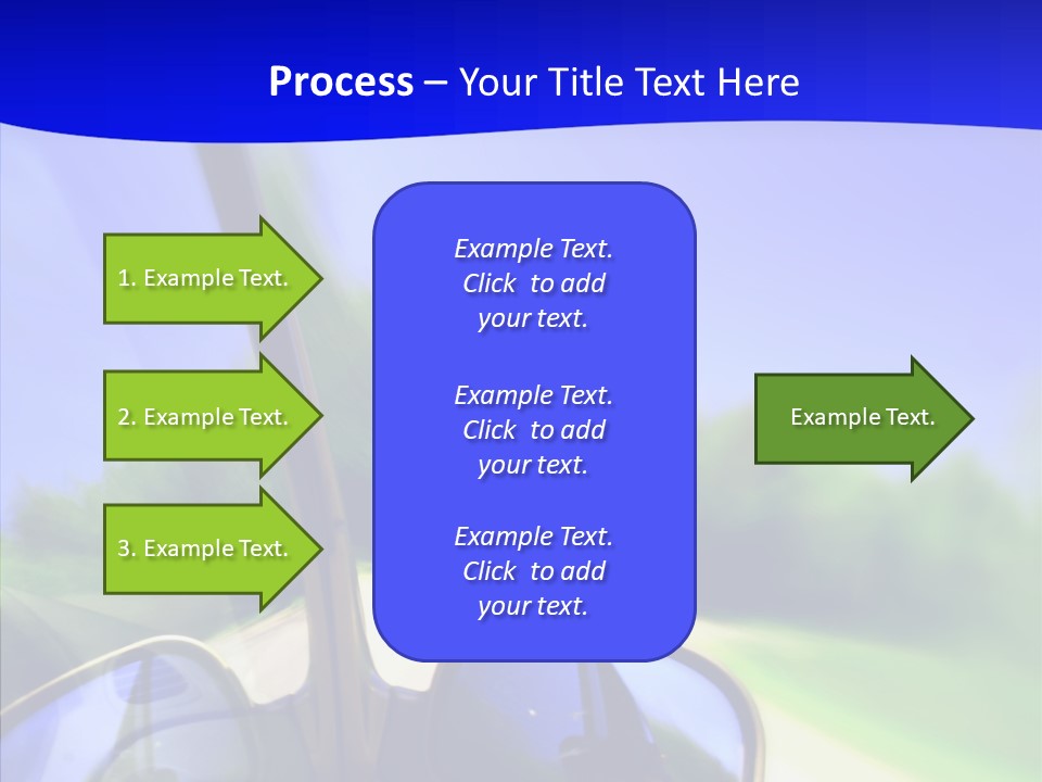 Zoom Blurred Accelerated PowerPoint Template