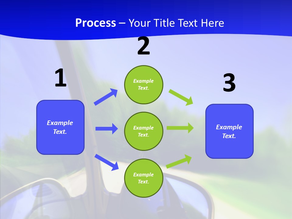 Zoom Blurred Accelerated PowerPoint Template