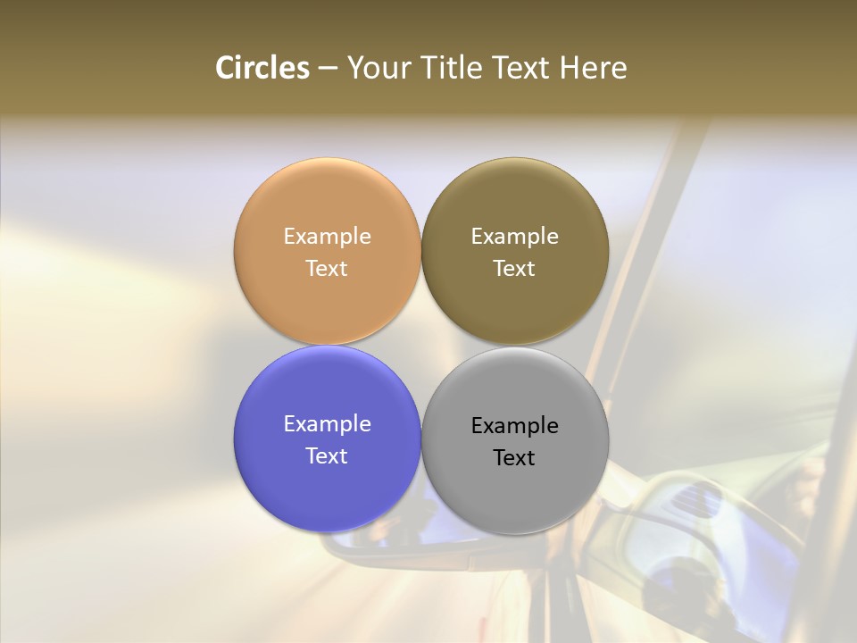 Riding Blue Accelerate PowerPoint Template