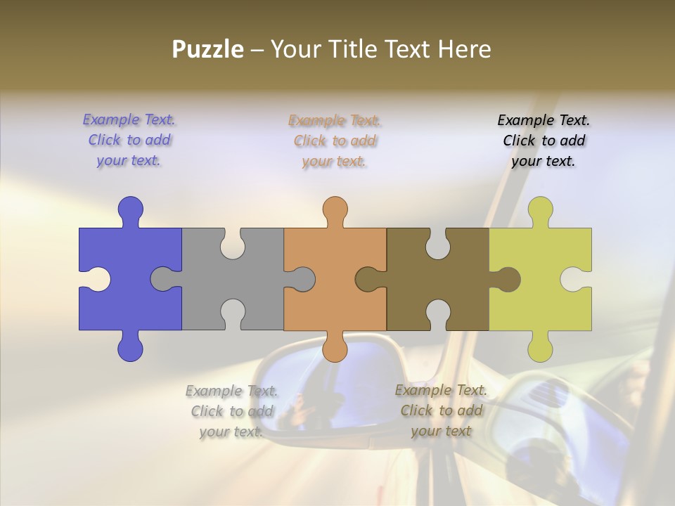 Riding Blue Accelerate PowerPoint Template