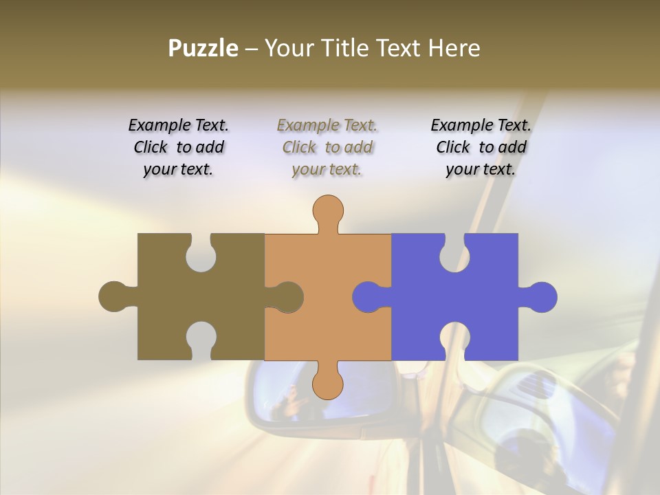 Riding Blue Accelerate PowerPoint Template