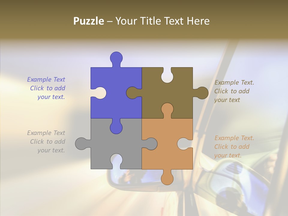 Riding Blue Accelerate PowerPoint Template