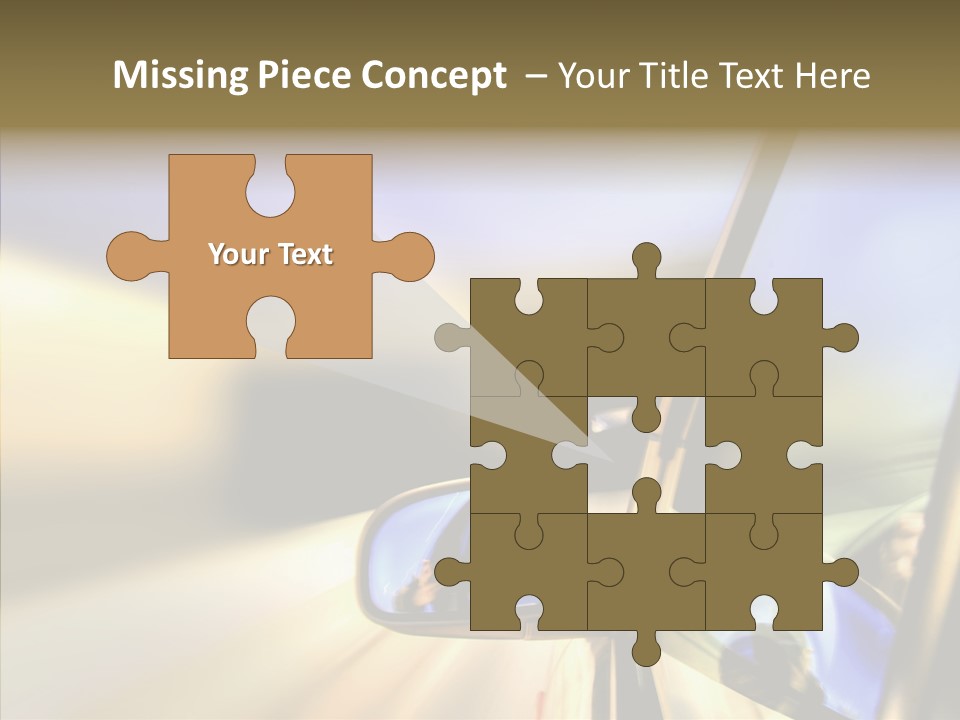 Riding Blue Accelerate PowerPoint Template