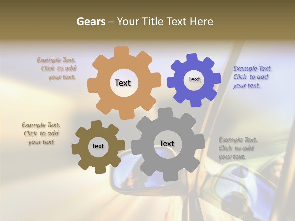 Riding Blue Accelerate PowerPoint Template