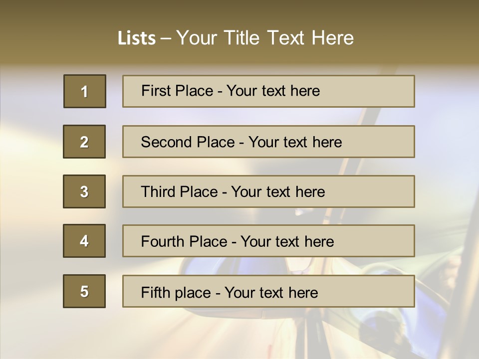Riding Blue Accelerate PowerPoint Template