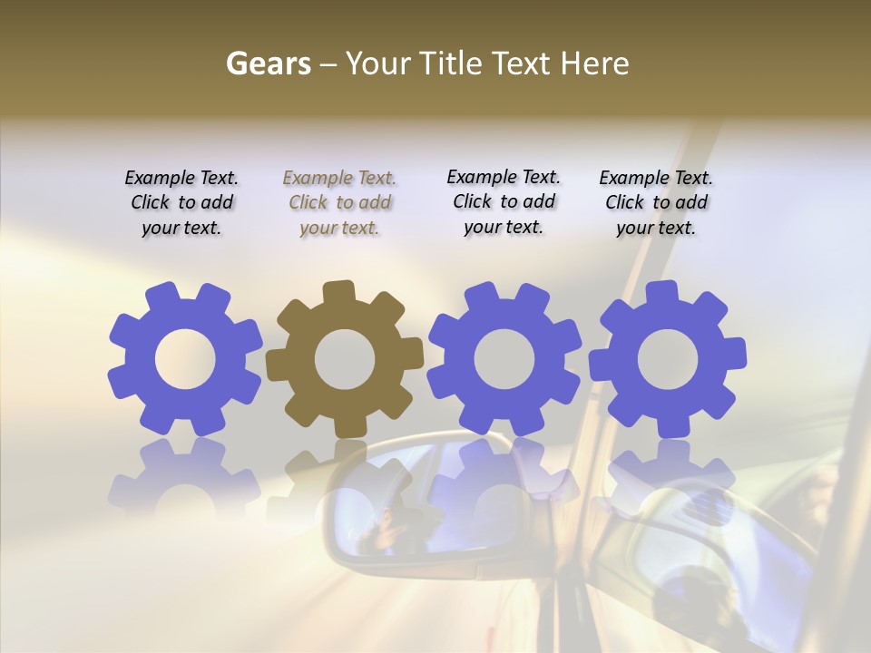 Riding Blue Accelerate PowerPoint Template