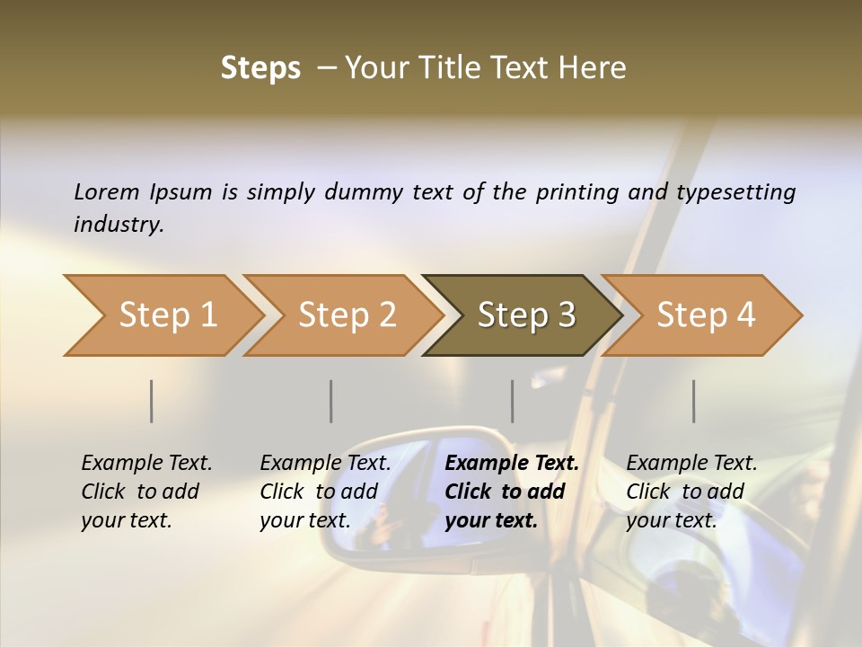Riding Blue Accelerate PowerPoint Template