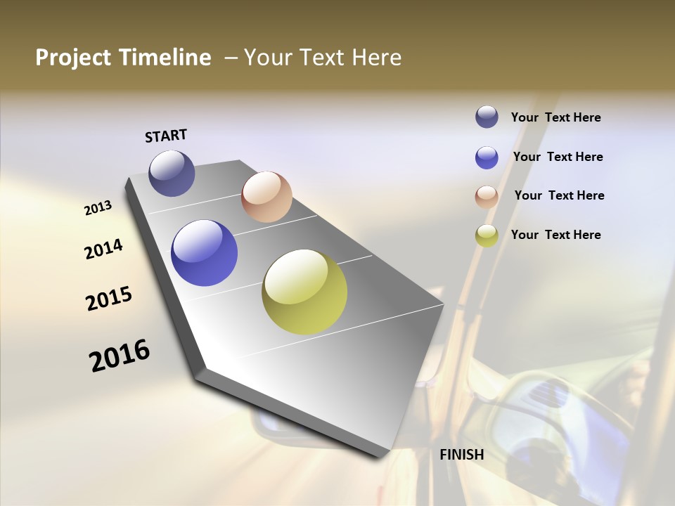 Riding Blue Accelerate PowerPoint Template