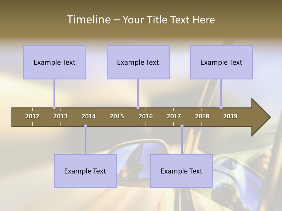 Riding Blue Accelerate PowerPoint Template