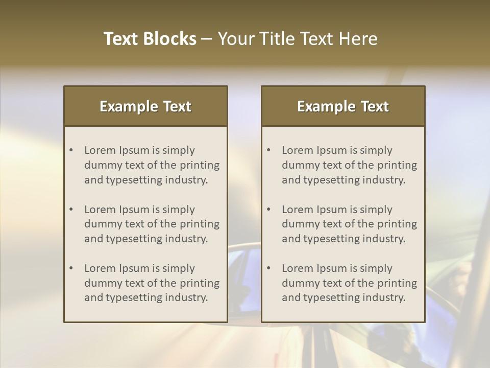 Riding Blue Accelerate PowerPoint Template