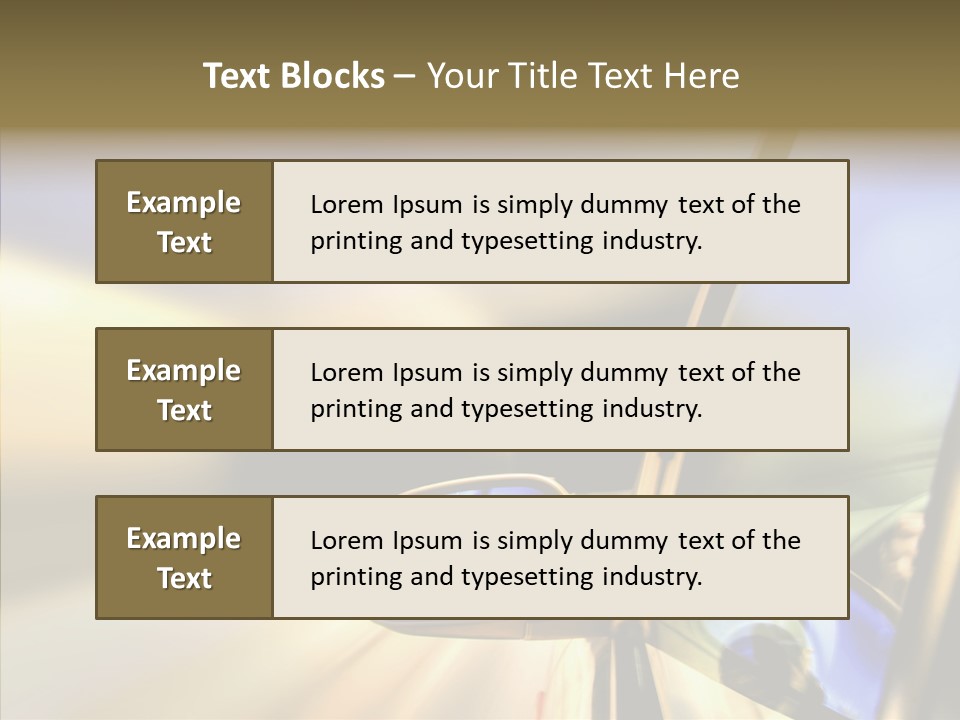 Riding Blue Accelerate PowerPoint Template