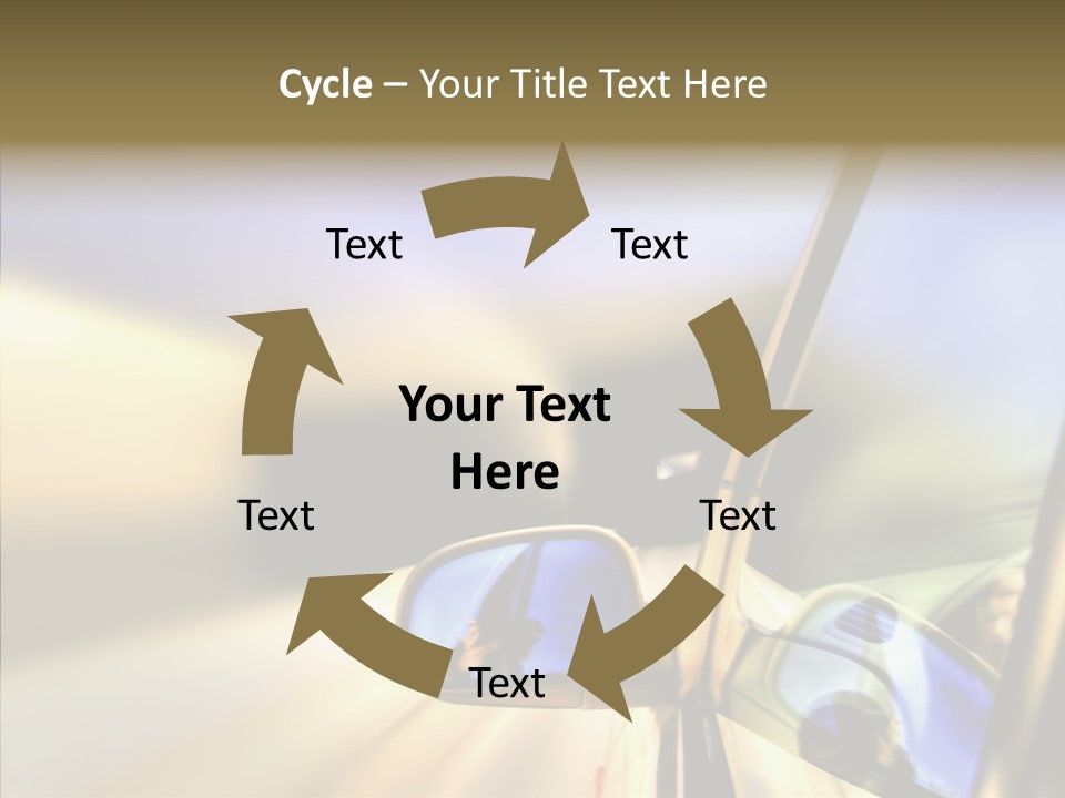 Riding Blue Accelerate PowerPoint Template