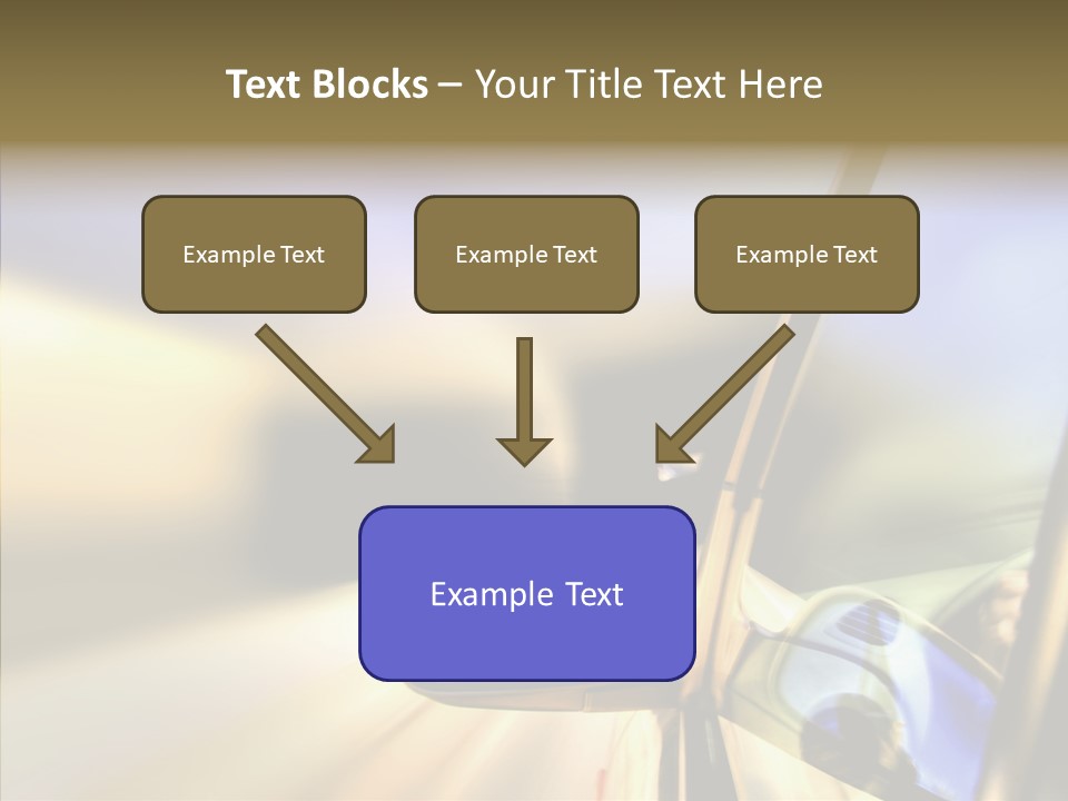 Riding Blue Accelerate PowerPoint Template