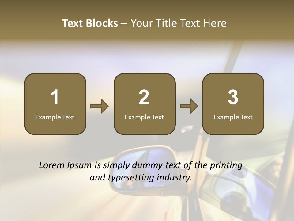 Riding Blue Accelerate PowerPoint Template