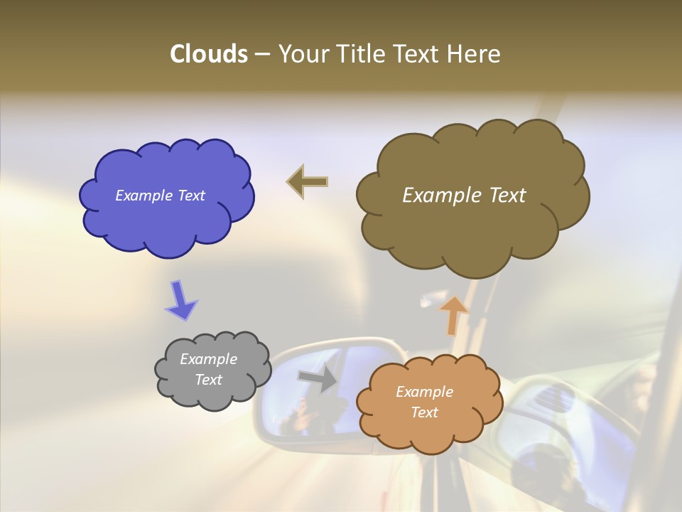 Riding Blue Accelerate PowerPoint Template