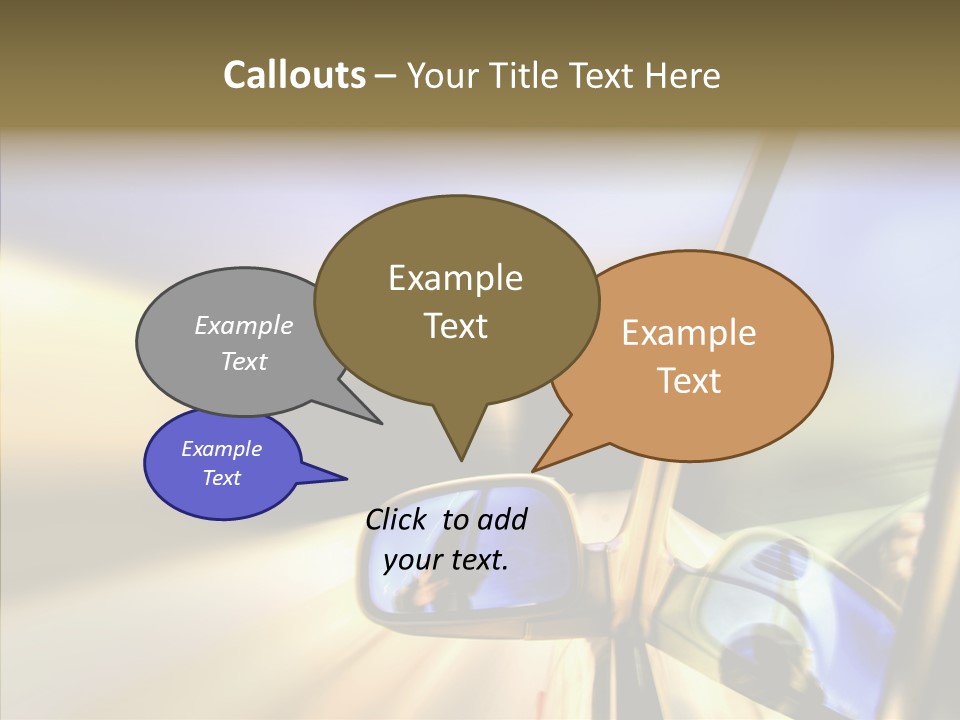 Riding Blue Accelerate PowerPoint Template