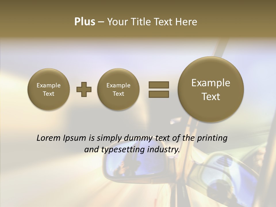 Riding Blue Accelerate PowerPoint Template