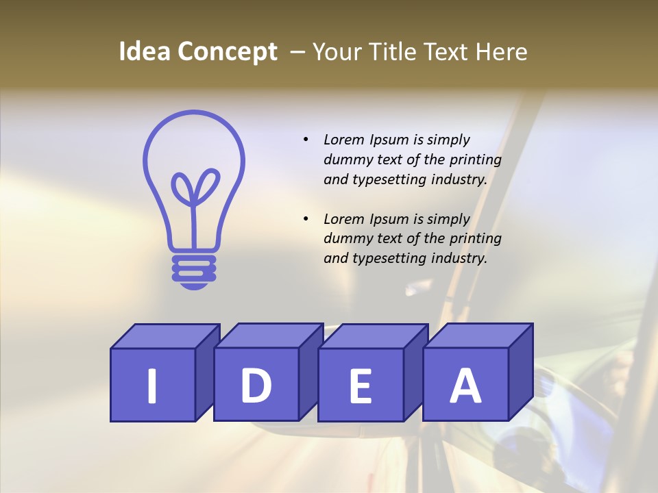 Riding Blue Accelerate PowerPoint Template