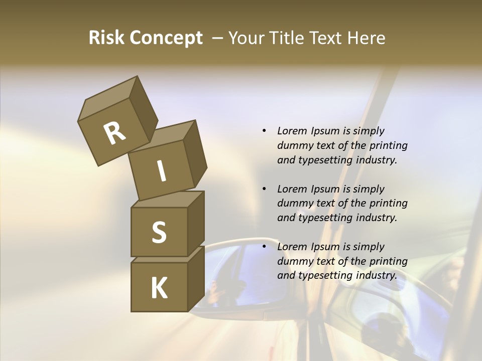 Riding Blue Accelerate PowerPoint Template