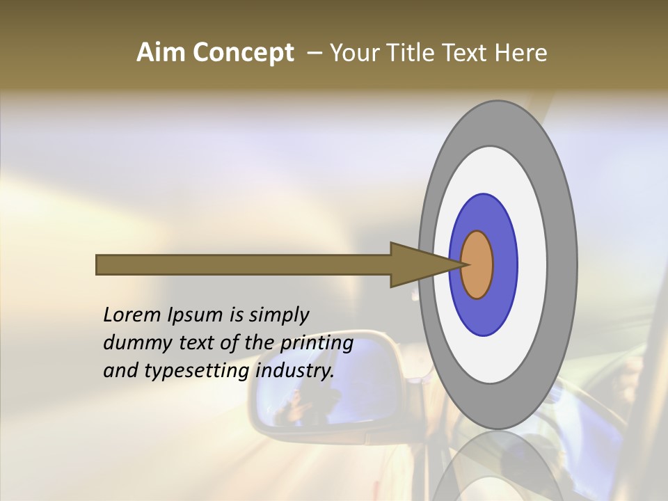 Riding Blue Accelerate PowerPoint Template