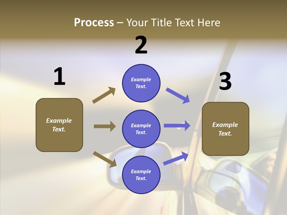 Riding Blue Accelerate PowerPoint Template