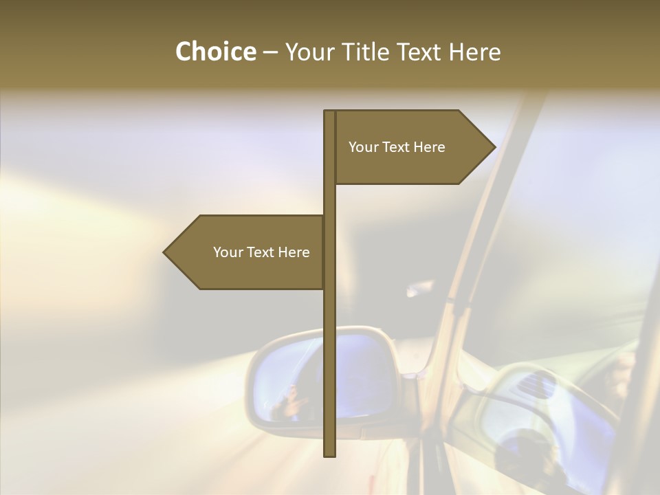 Riding Blue Accelerate PowerPoint Template