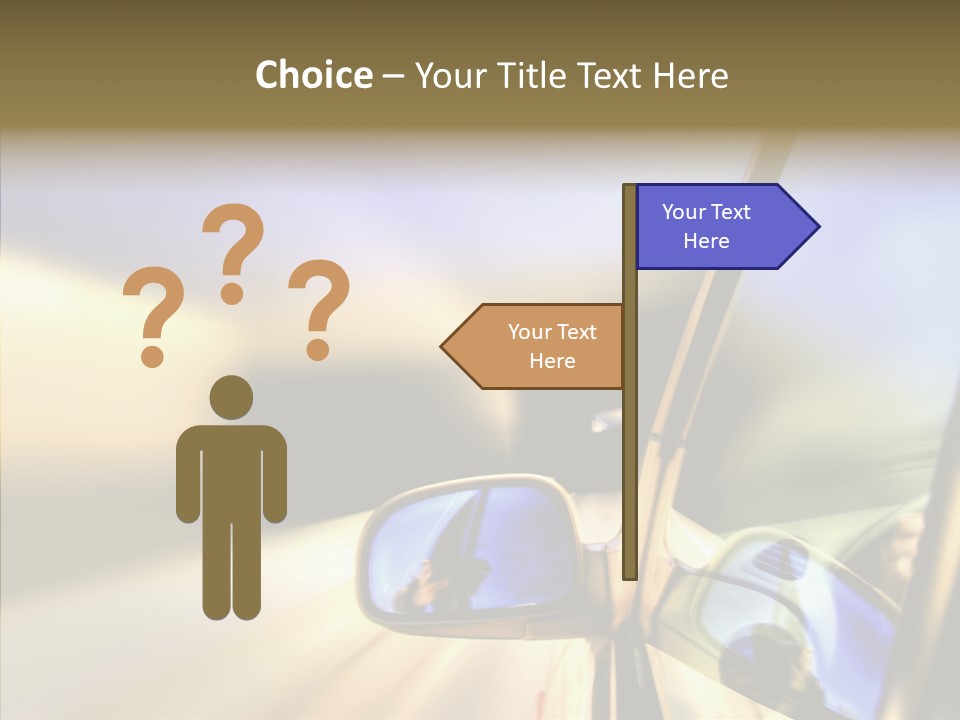 Riding Blue Accelerate PowerPoint Template