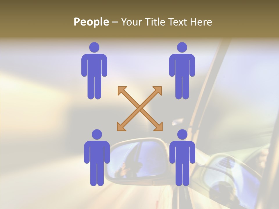 Riding Blue Accelerate PowerPoint Template