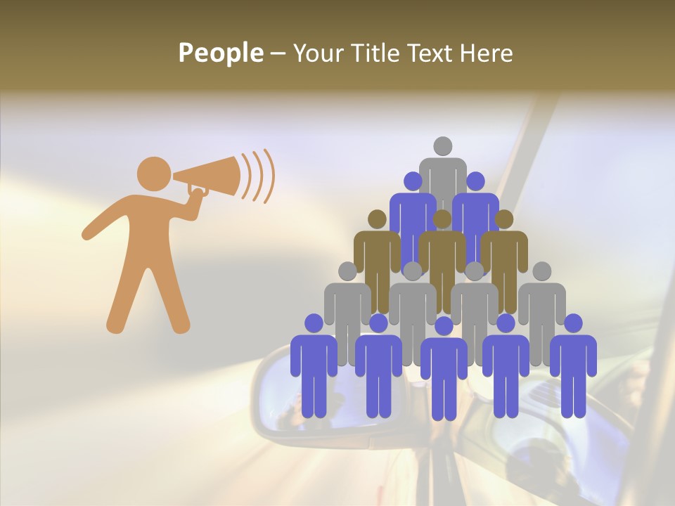 Riding Blue Accelerate PowerPoint Template