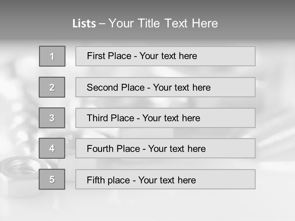 Screw Design Home PowerPoint Template