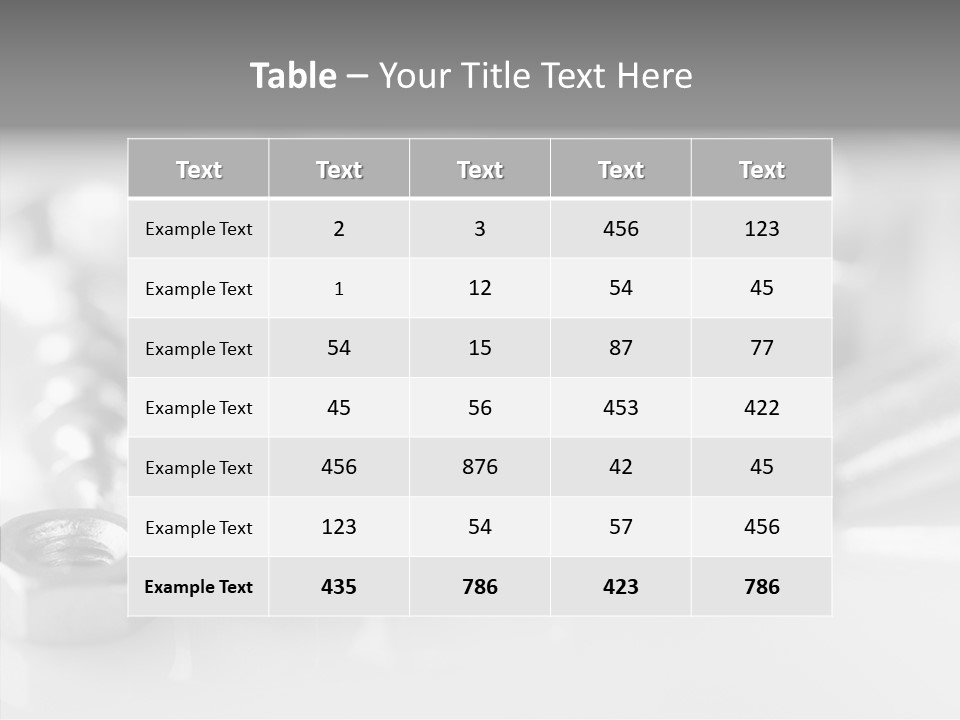 Screw Design Home PowerPoint Template