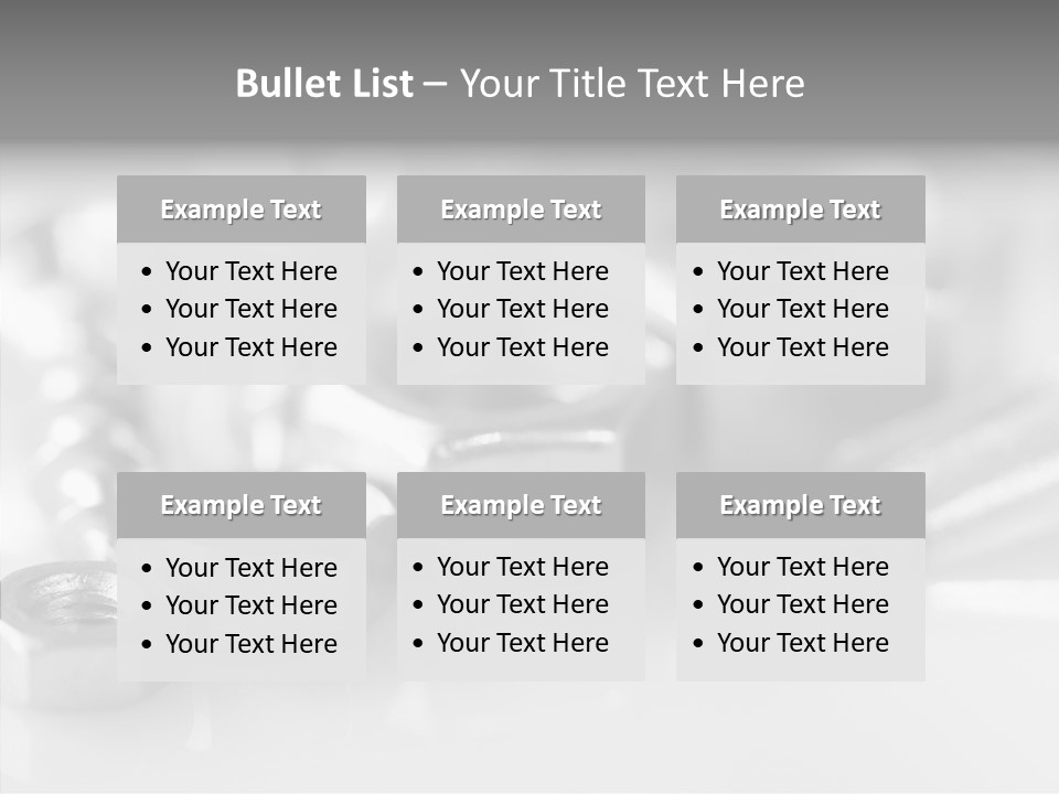 Screw Design Home PowerPoint Template