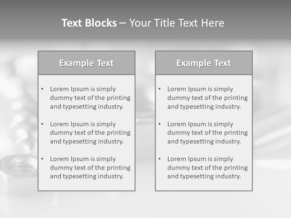 Screw Design Home PowerPoint Template