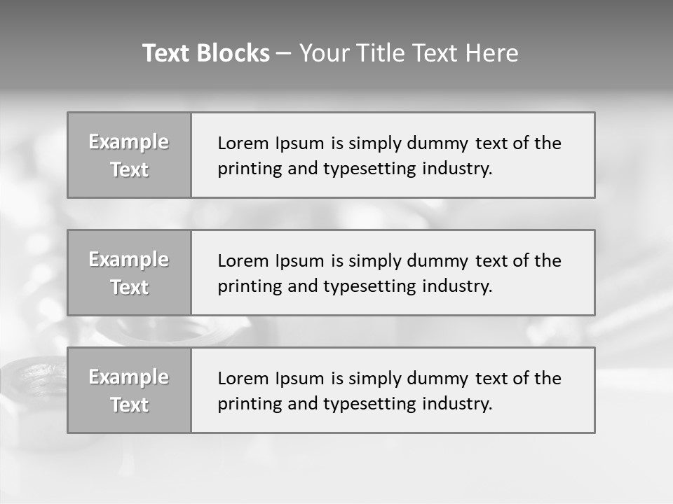 Screw Design Home PowerPoint Template