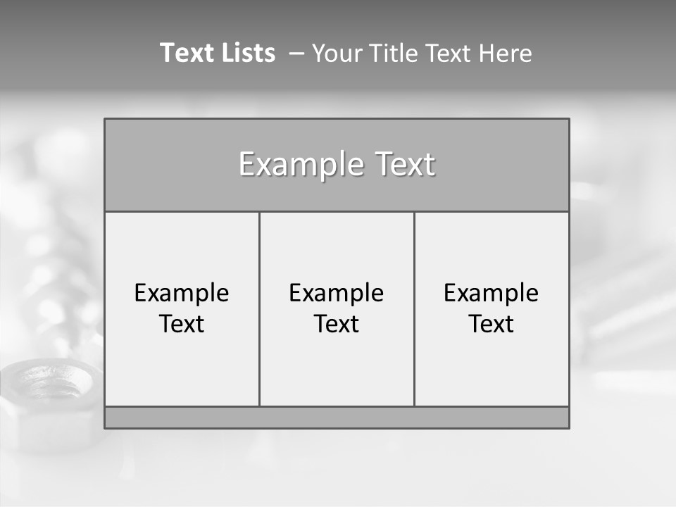 Screw Design Home PowerPoint Template