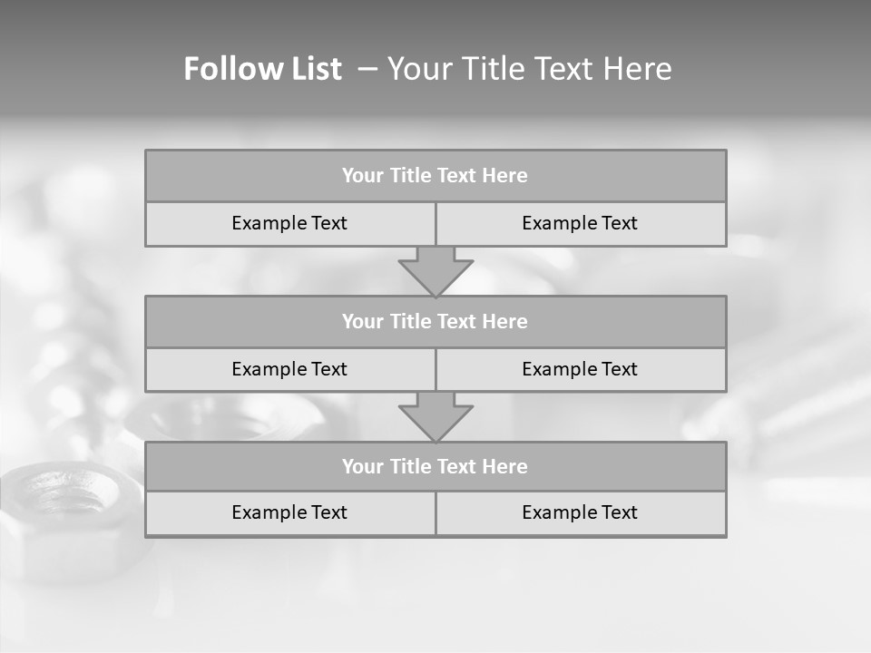Screw Design Home PowerPoint Template