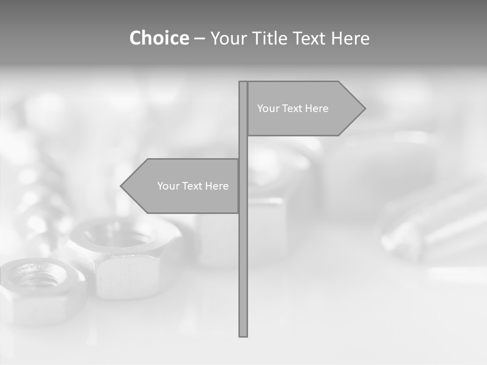 Screw Design Home PowerPoint Template