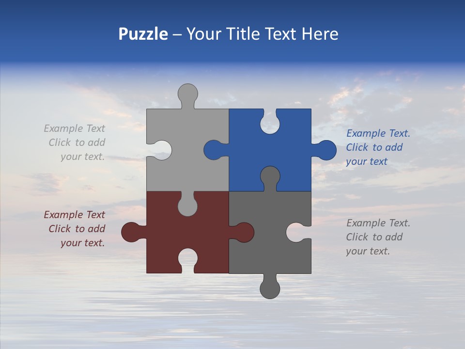 Landscape Reflection Water PowerPoint Template