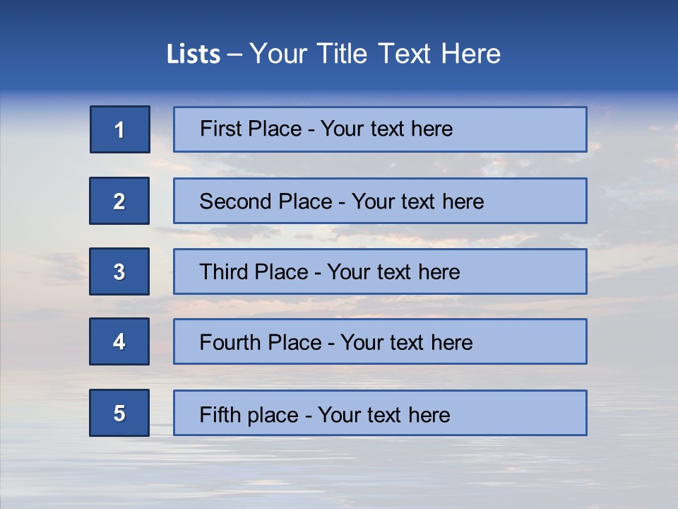 Landscape Reflection Water PowerPoint Template