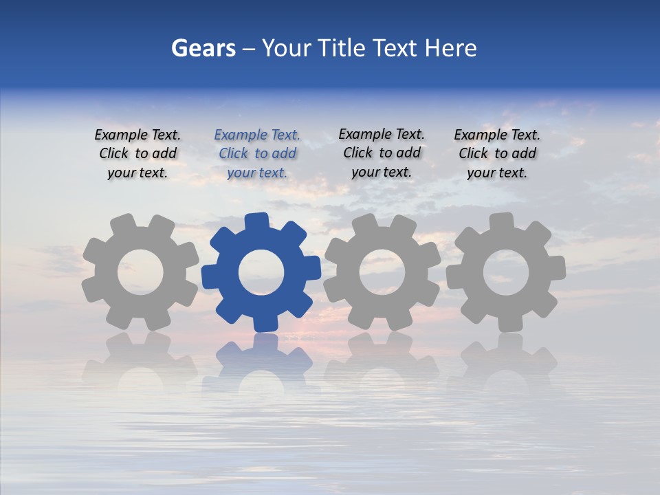 Landscape Reflection Water PowerPoint Template