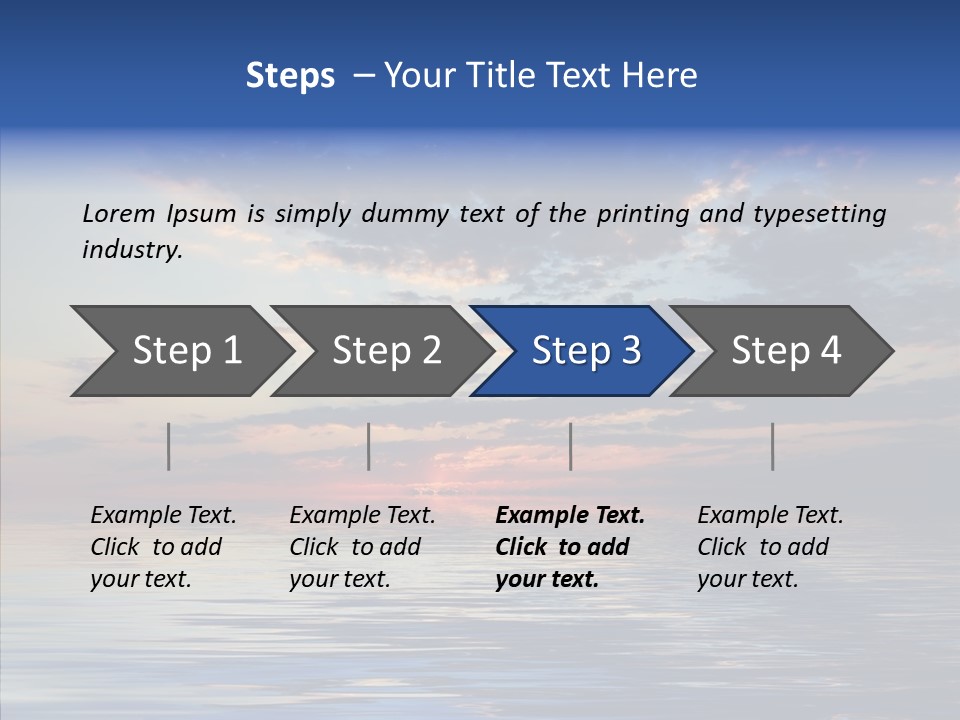 Landscape Reflection Water PowerPoint Template