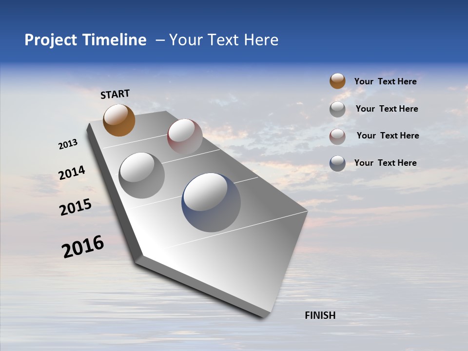Landscape Reflection Water PowerPoint Template