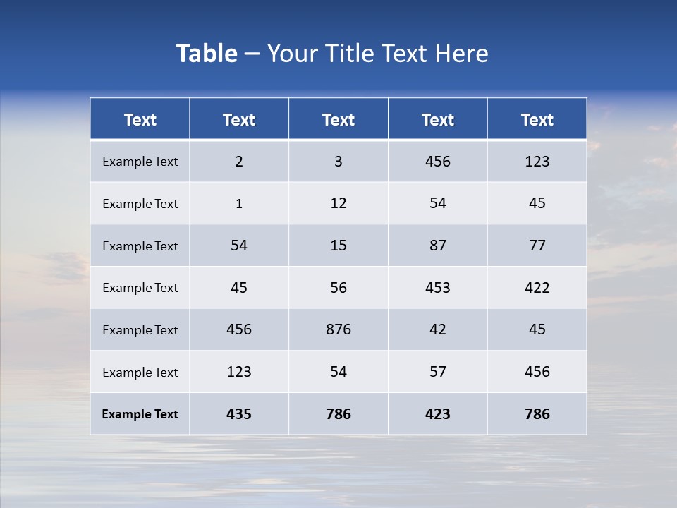 Landscape Reflection Water PowerPoint Template