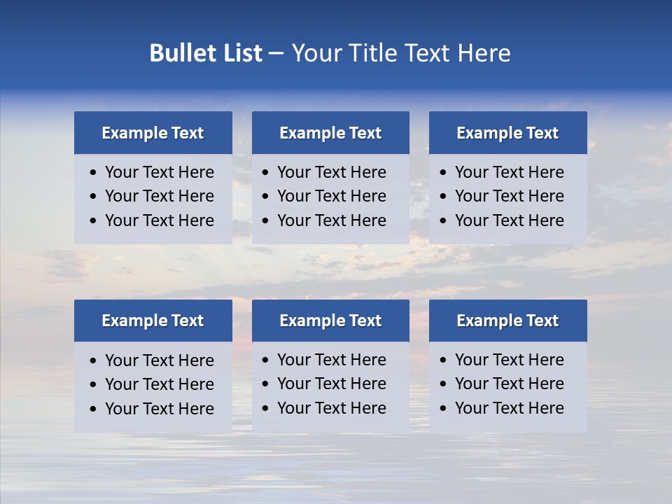 Landscape Reflection Water PowerPoint Template