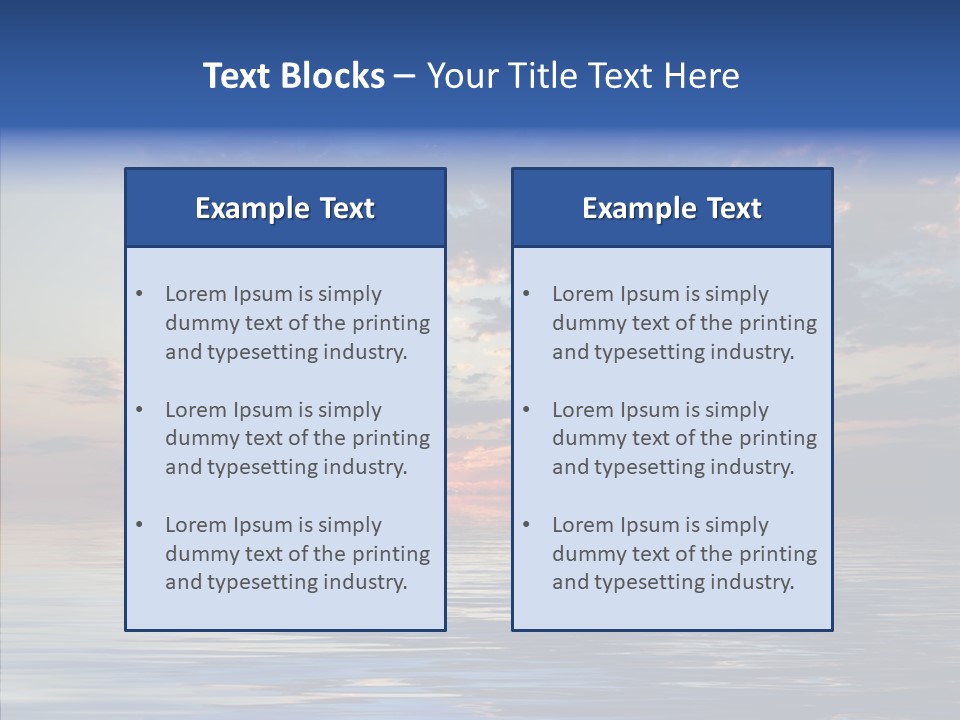 Landscape Reflection Water PowerPoint Template